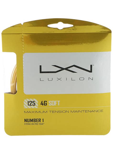 luxilon 4g soft test|luxilon 4g rough.